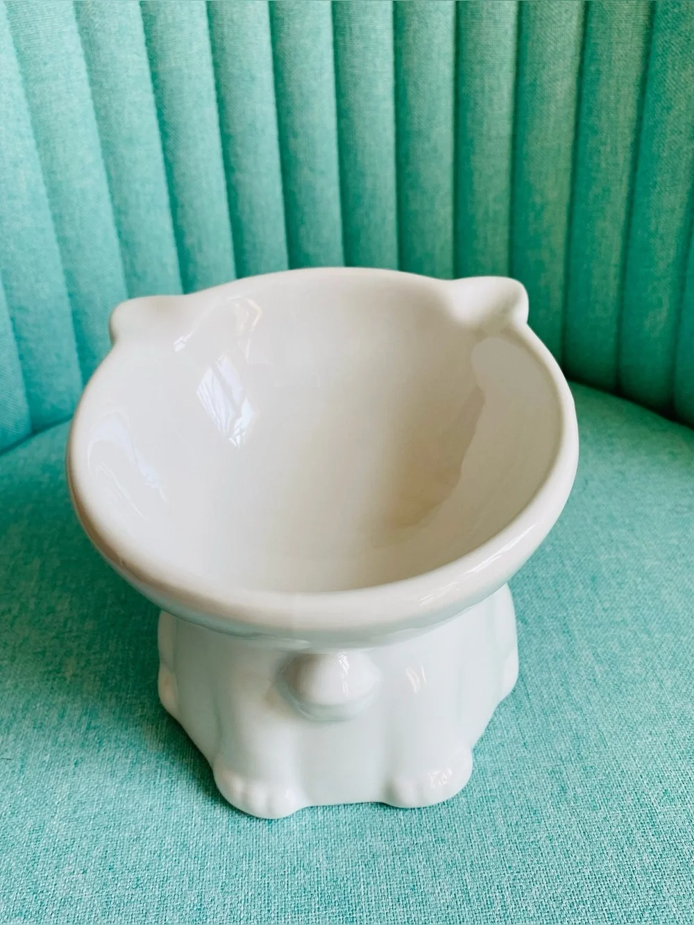 Ceramic Elevated Cat Bowl